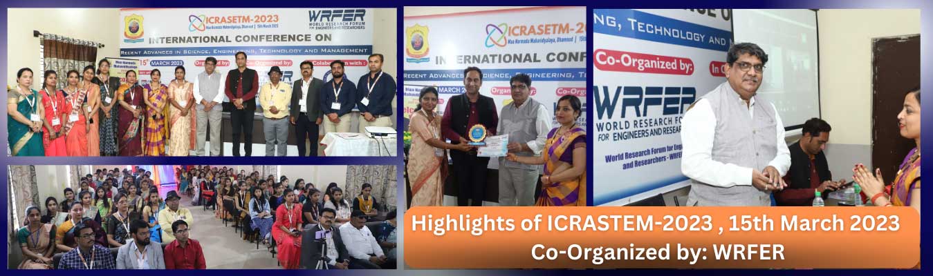 WRFER International Conference Highlights of ICRASTEM in March 15, 2023