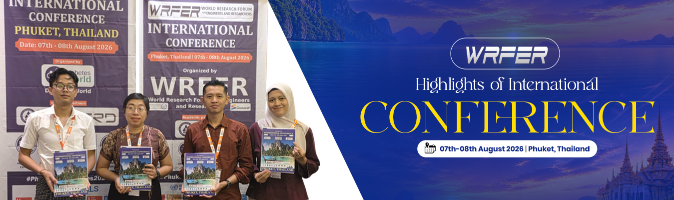 WRFER International Conference in Phuket, Thailand, August 7-8, 2026